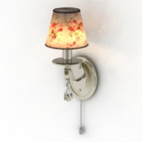 Floral Wall Lamp 3d model