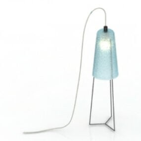 Blue Light Floor Lamp 3d model