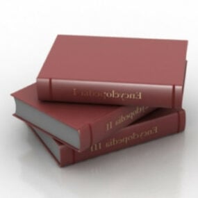 كومة من الكتب نموذج 3D