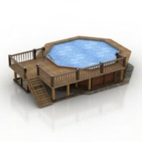نموذج حمام السباحة ثلاثي الأبعاد