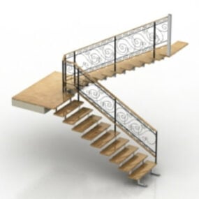 Fælles trappe 3d-model