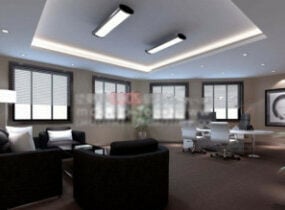 Lounge Interior Space Scene 3d model