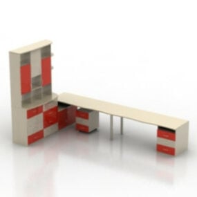 Office Cabinet Furniture 3d model