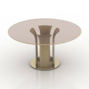 Transparentní konferenční stolek 3D model