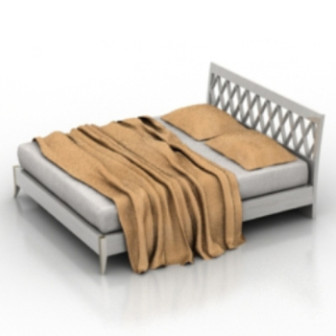 White Double Bed
