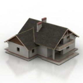 Model 3D budynku domków Era
