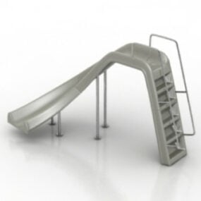 Silberne Luxus-Slides 3D-Modell