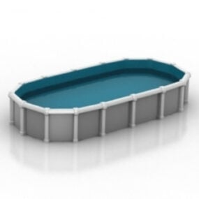 Enkel svømmebasseng 3d-modell