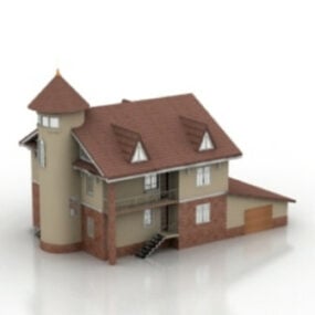 Klassiek villa 3D-model