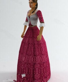 Model 3D Karakter Putri