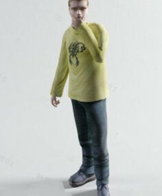 3D model stojícího muže
