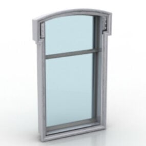 Mô hình khung cửa sổ kính 3d