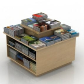 نموذج مكتب الكتب السهل ثلاثي الأبعاد