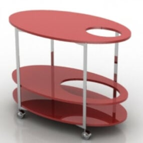 Model 3D wielowarstwowych mebli stołowych