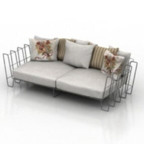Home Cozy Sofa Furniture 3d model