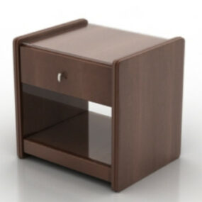 Simple Wood Cabinet 3d model