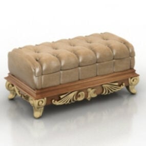 3д модель декора дивана-мебели