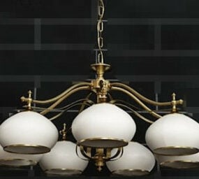 Metal Chain Pendant Lamp 3d model