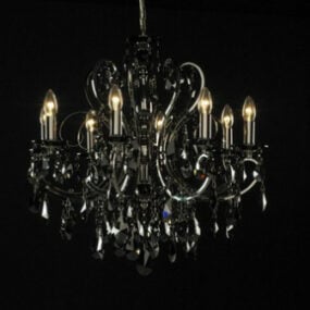 Retro And Gorgeous Chandelier 3d model