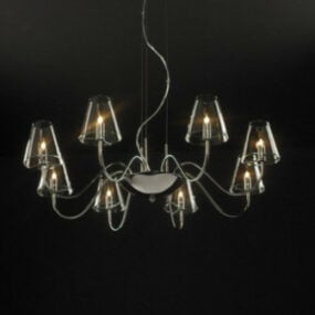 Simple And Classic Crystal Chandelier 3d model
