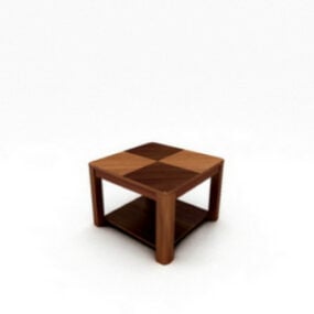 Modello 3d di design moderno del tavolino da caffè