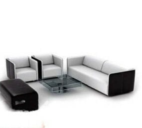 ספה משולבת רהיטים דגם תלת מימד