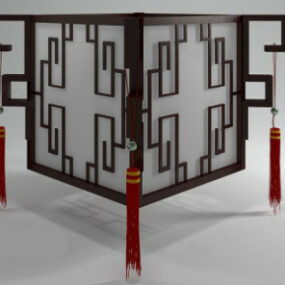 דגם תלת מימד של תאורת בית המשפט הסיני