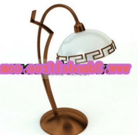 Ancient Metal Desk Lamp 3d model