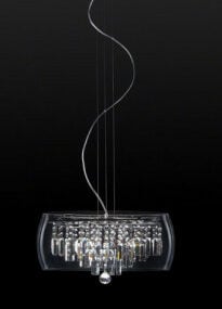Di lampadari di cristallo ultramoderni modello 3d