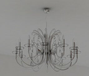 Mô hình 3d của đèn chùm pha lê