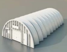 Semicircle Warehouse 3d model