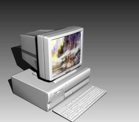 Bürocomputer 3D-Modell