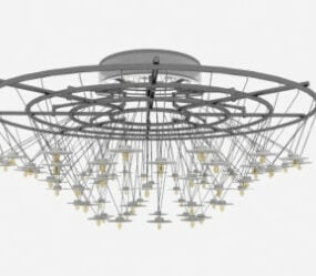 Chinese Traditional Crystal Chandelier 3d model