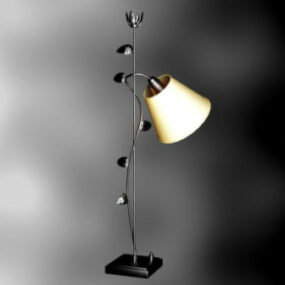 Model 3d Lampu Lantai Elegan Kreatif