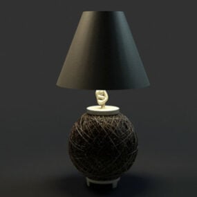 3д модель элегантной настольной лампы