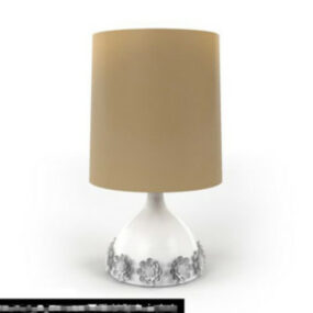 Simple Carved Table Lamp 3d model