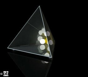 Mô hình 3d thiết kế chiếu sáng hình tam giác