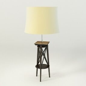 Mẫu đèn sàn gỗ hiện đại 3d