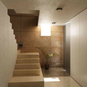 楼梯空间室内场景3d模型