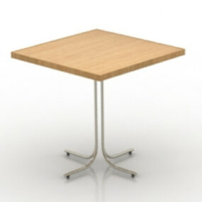 Modelo 3d de mesa quadrada simples