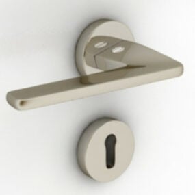 Maniglia per porta in metallo modello 3d