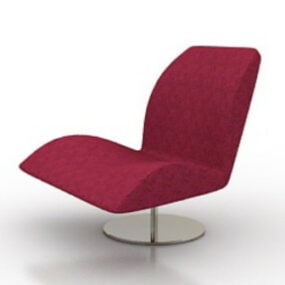 Sillón rojo silla modelo 3d