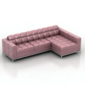 3д модель теплого роскошного дивана