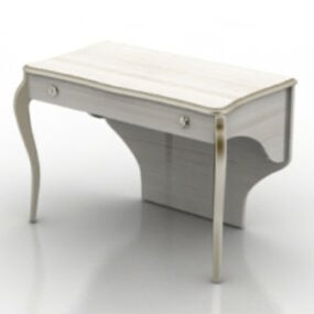Modelo 3D de design de mesa de madeira