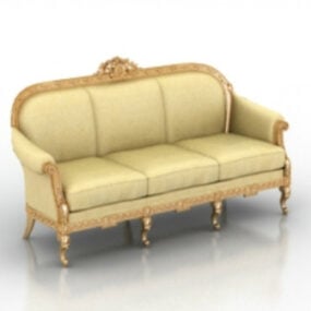 European Luxury Sofa 3d model