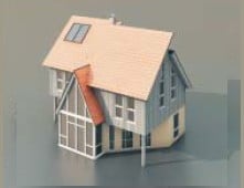 Villas arkitektonisk 3d-model