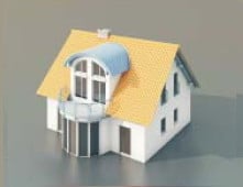 Einfaches Haus 3d Modell