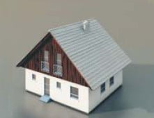 간단한 집 건축 3d 모델 3d 모델