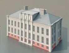 3D model budovy školy