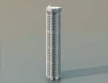 Çok Katlı Gökdelen Apartman Binası 3D modeli